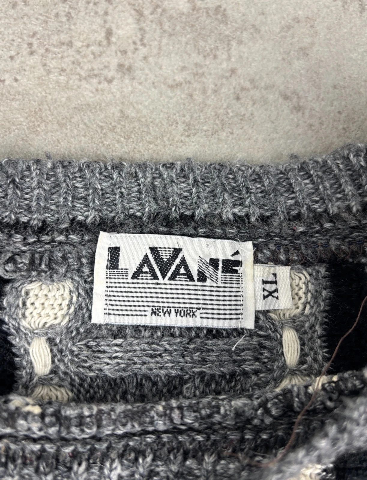 Coogi style sweater | Black Gray White | Size XL - Very good condition – photo 6